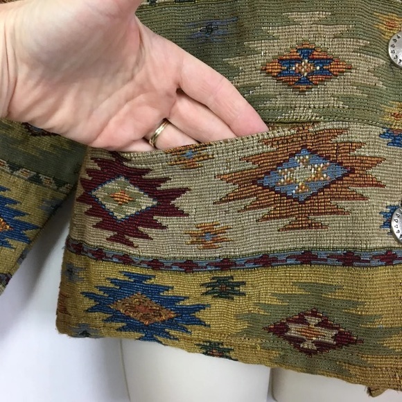 SOLD More by Lata Southwestern Tapestry Jacket - Picture 4 of 7